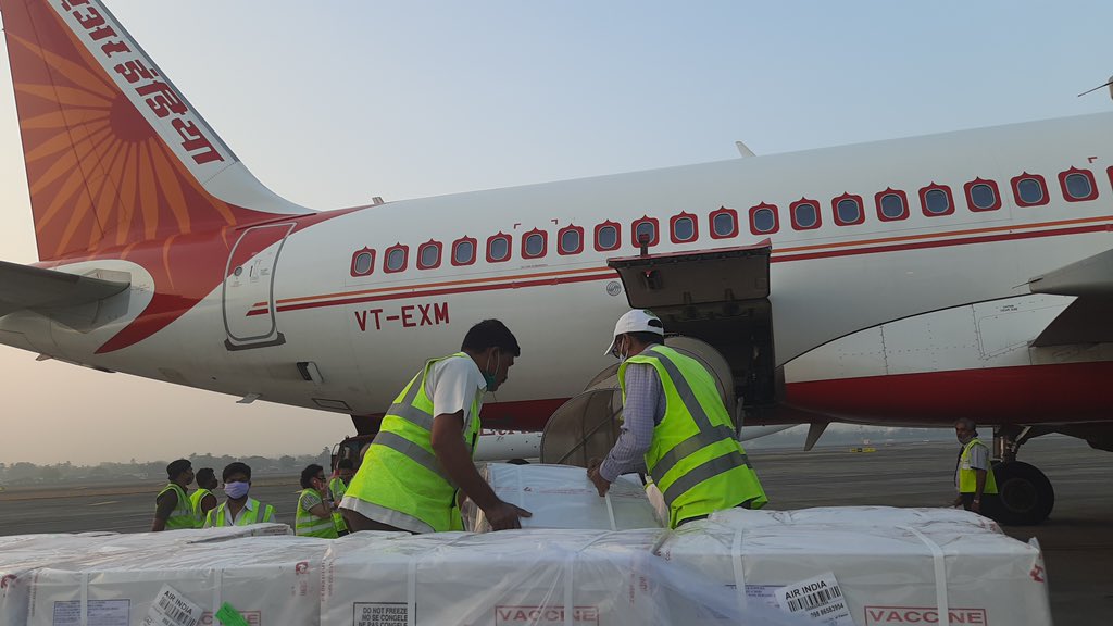 Consignment of Indian made Covid vaccines takes off for Bangladesh!