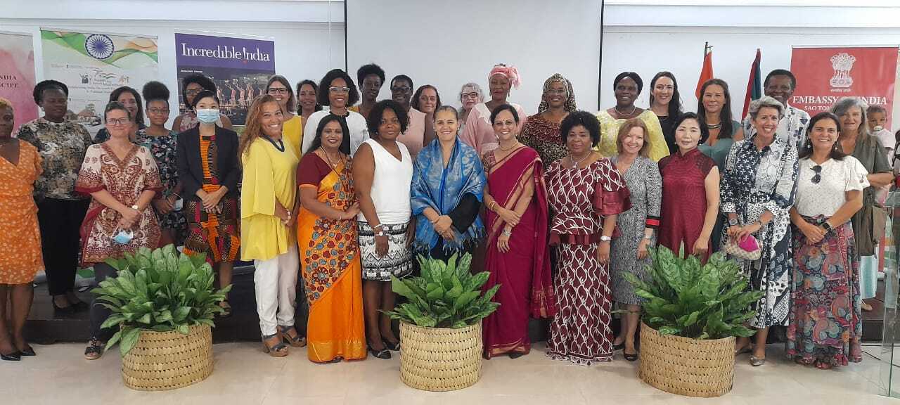 Brand India Promotion of Indian Saree and Indian Textiles on occasion of International Women's Day at Sao Tome