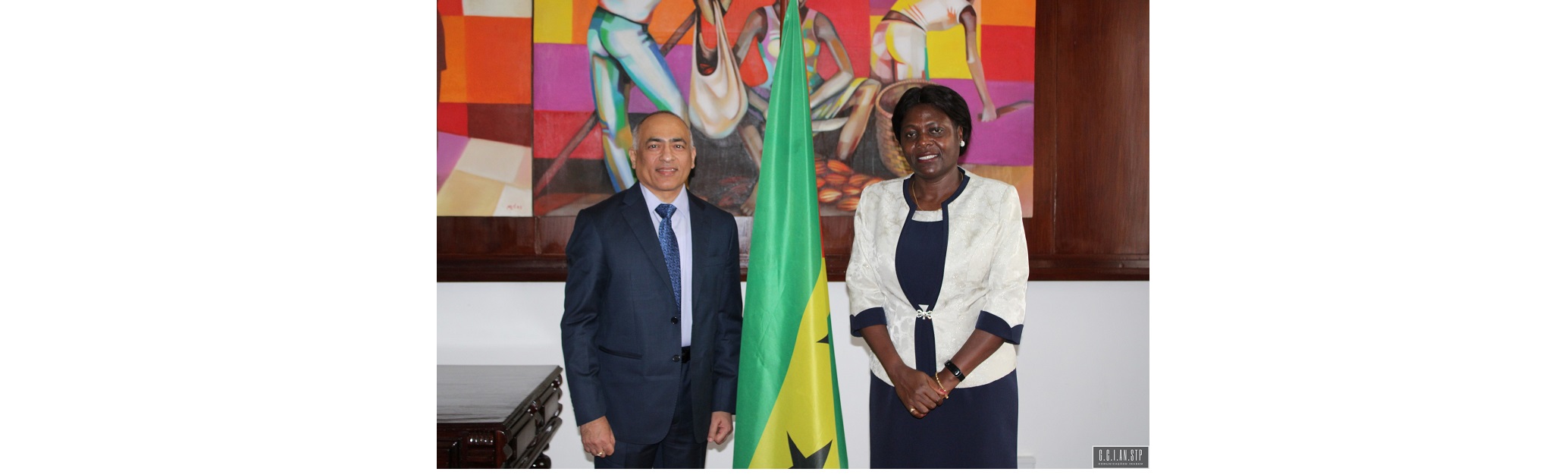 Ambassador Deepak Miglani called on the President of the National Assembly of Sao Tome & Principe, H. E. Mrs. Celmira Sacramento on 16 January 2024.